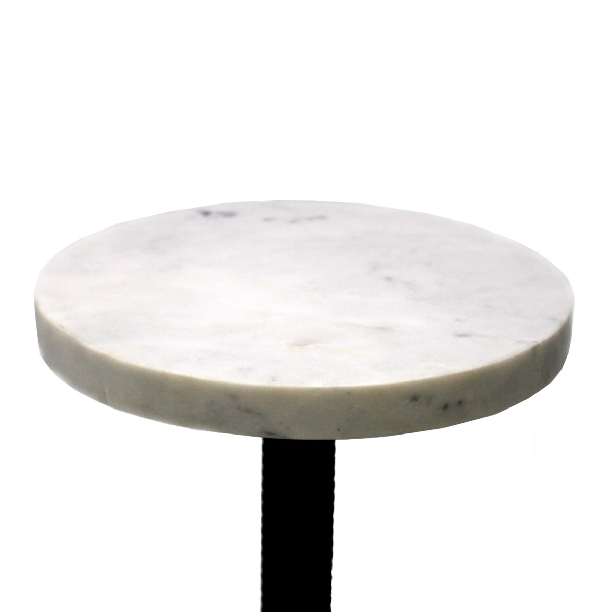 Joss & Main Shorsey Round Marble and Ribbed Metal Martini Table & Reviews | Joss & Main